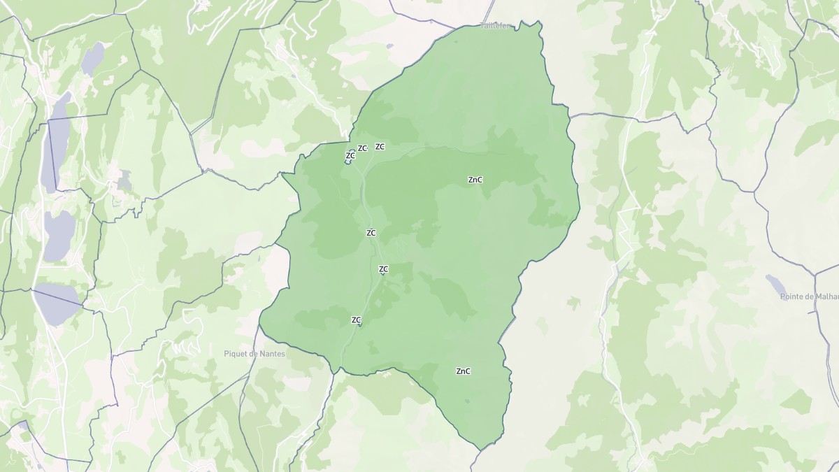 Aperçu cartographique de Lavaldens, centré sur la commune