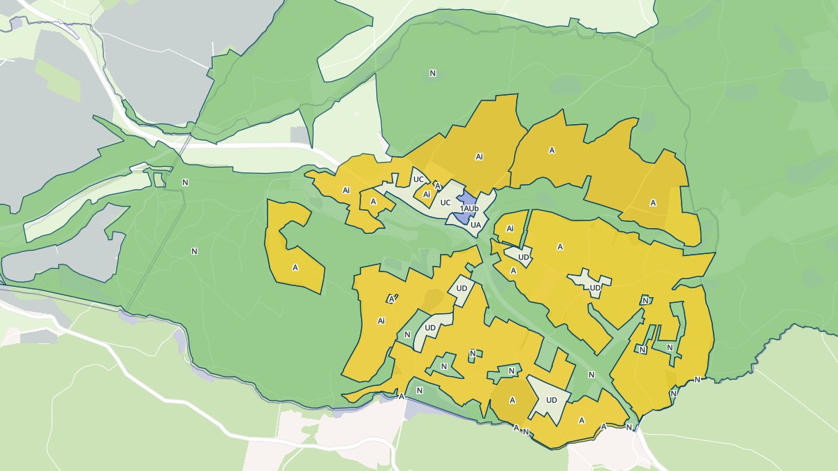 Aperçu cartographique de Lieudieu, centré sur la commune