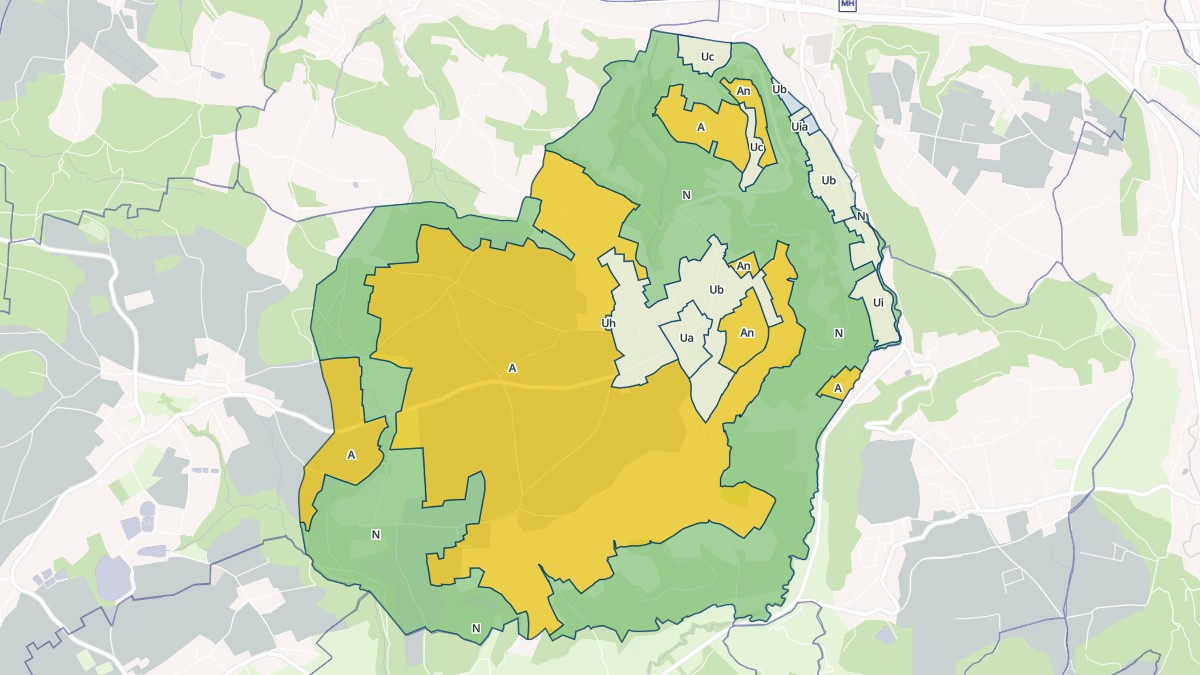 Aperçu cartographique de Maubec, centré sur la commune
