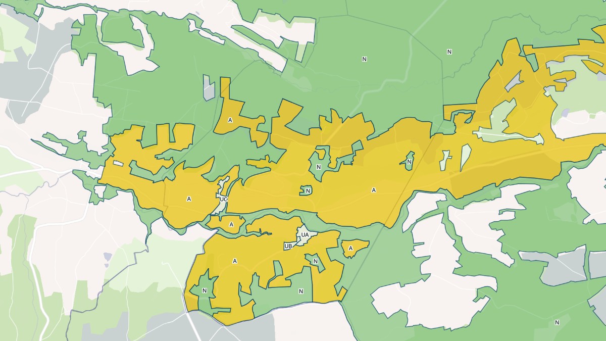Aperçu cartographique de Montfalcon, centré sur la commune