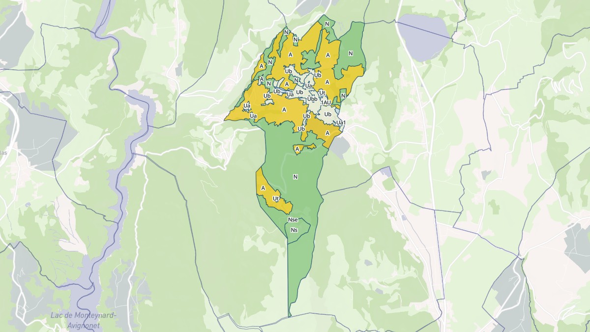 Aperçu cartographique de La Motte-d'Aveillans, centré sur la commune