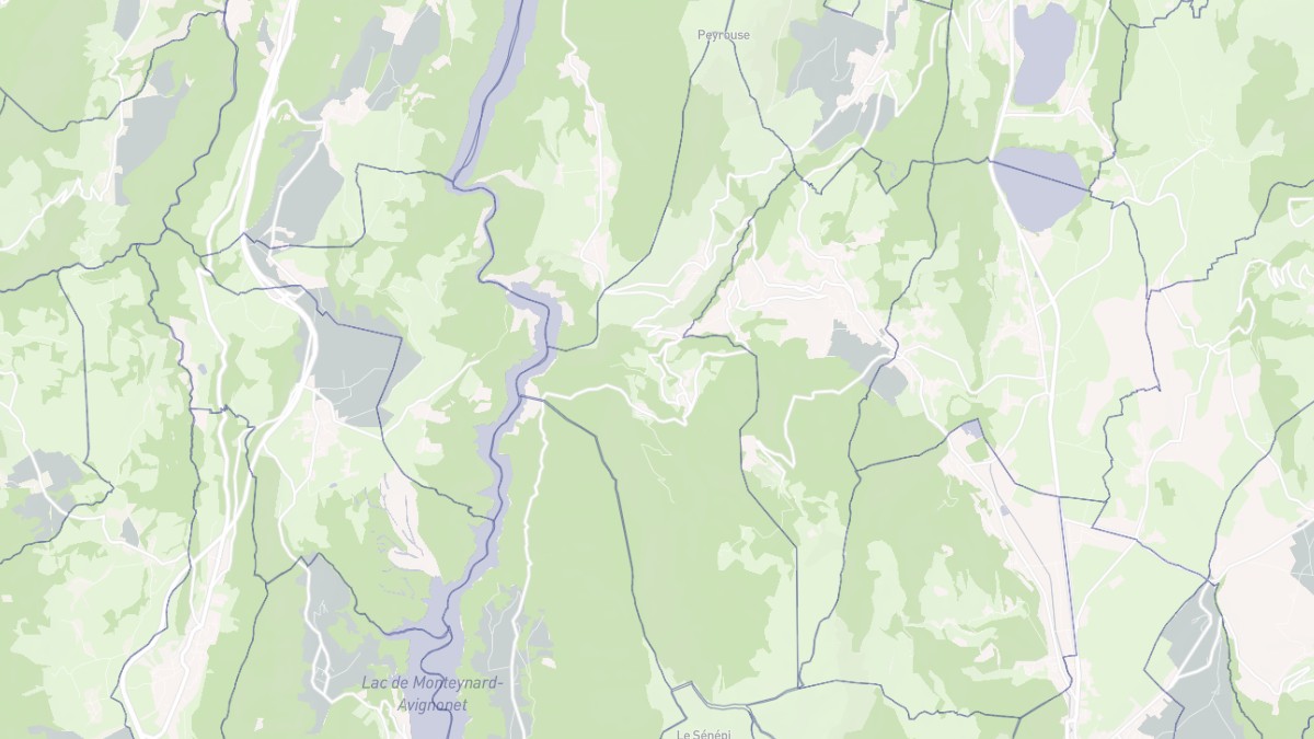 Aperçu cartographique de La Motte-Saint-Martin, centré sur la commune
