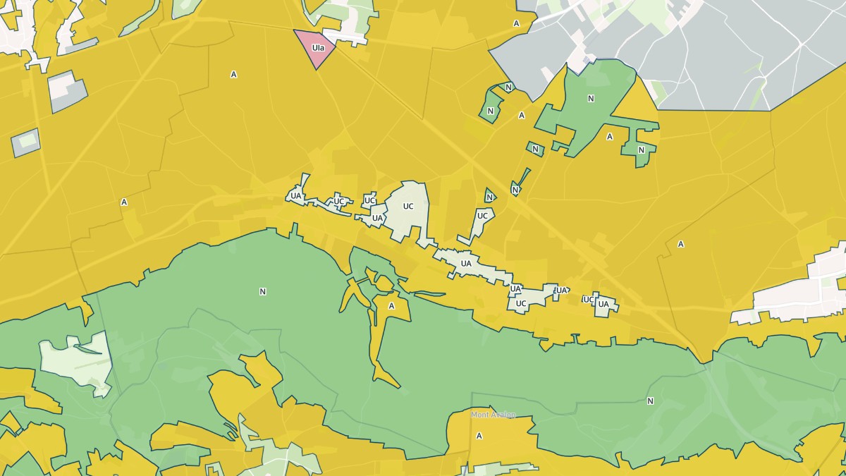 Aperçu cartographique de Mottier, centré sur la commune