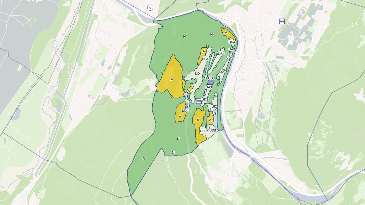 Aperçu cartographique de Notre-Dame-de-Mésage, centré sur la commune