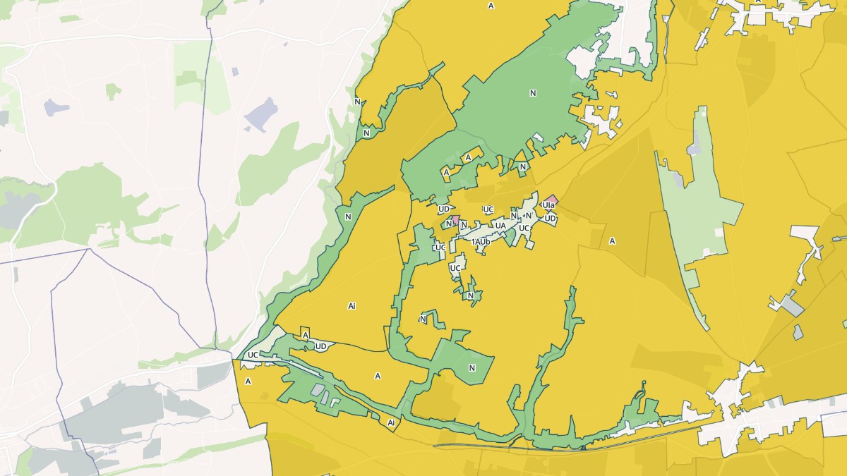 Aperçu cartographique de Pajay, centré sur la commune