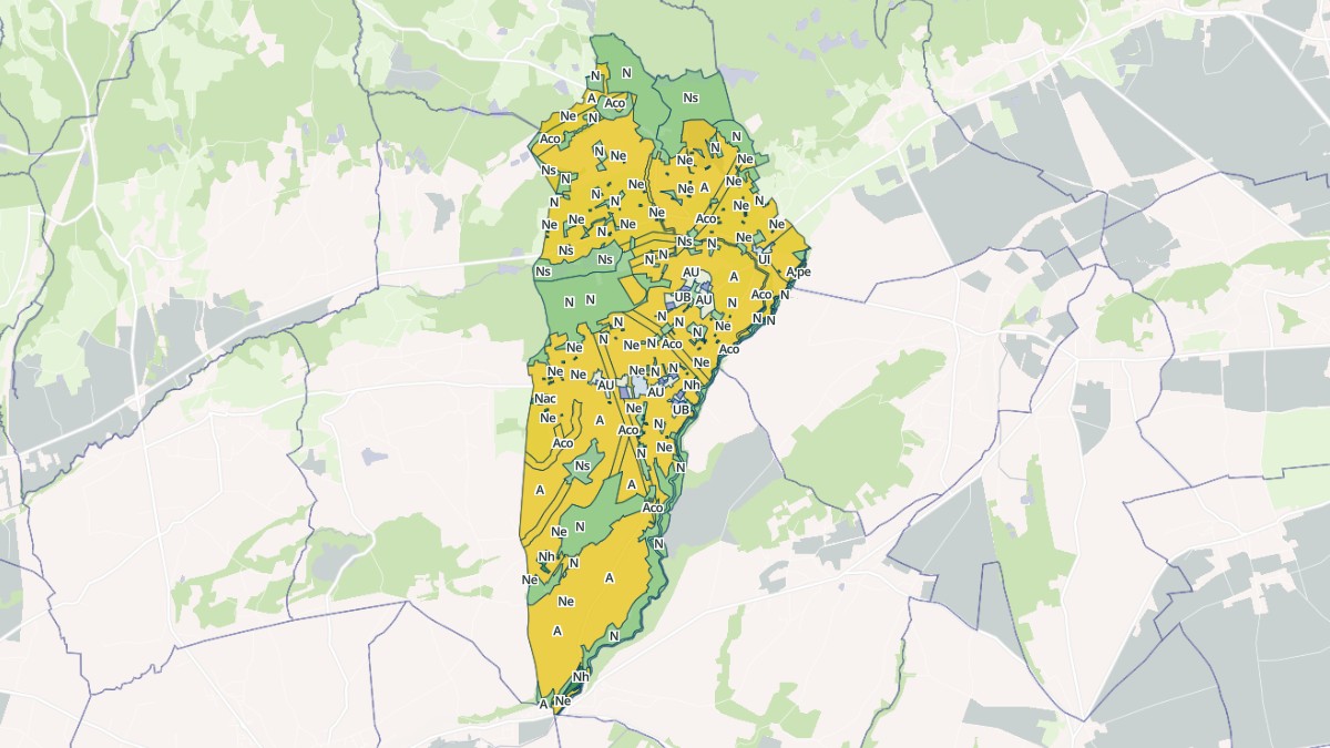 Aperçu cartographique de Pommier-de-Beaurepaire, centré sur la commune