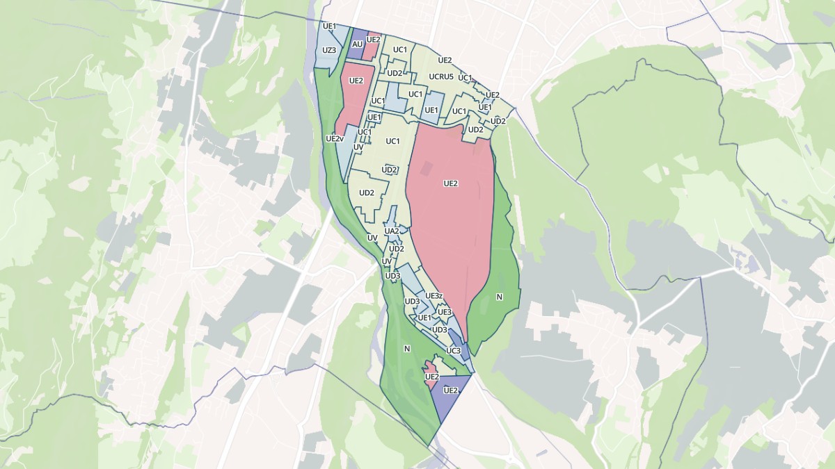 Aperçu cartographique de Le Pont-de-Claix, centré sur la commune