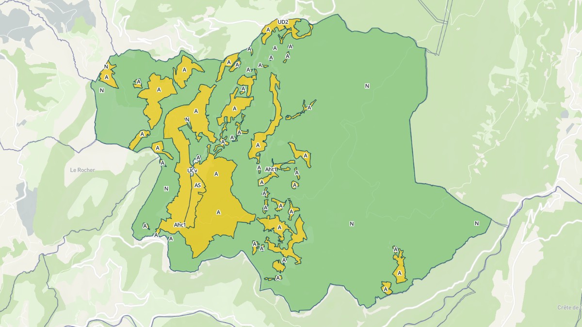 Aperçu cartographique de Presles, centré sur la commune
