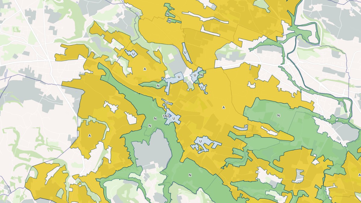 Aperçu cartographique de Pressins, centré sur la commune