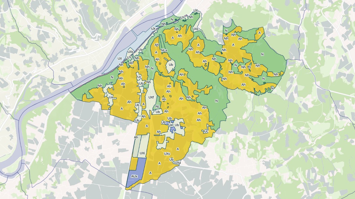 Aperçu cartographique de Reventin-Vaugris, centré sur la commune