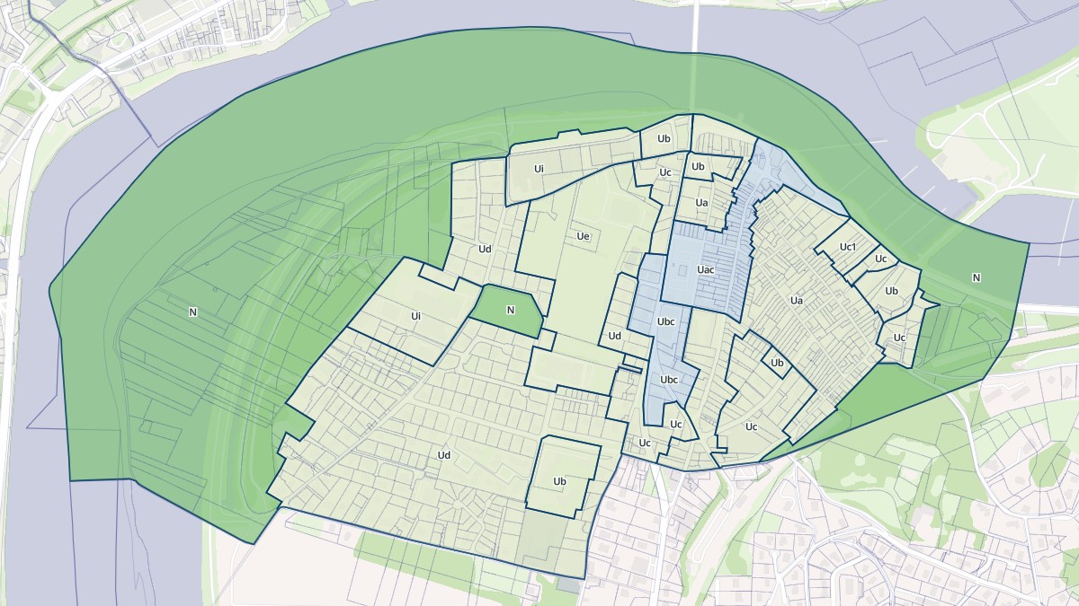 Aperçu cartographique de Les Roches-de-Condrieu, centré sur la commune