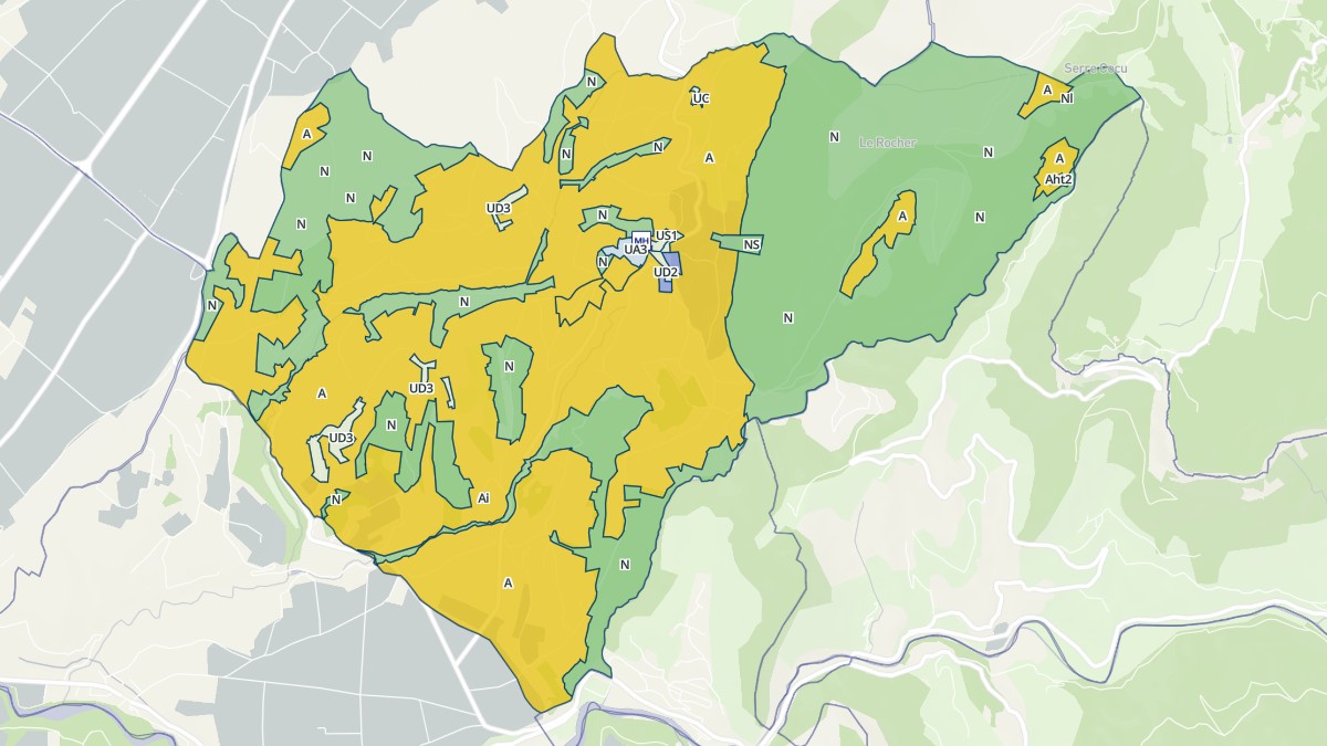 Aperçu cartographique de Saint-André-en-Royans, centré sur la commune