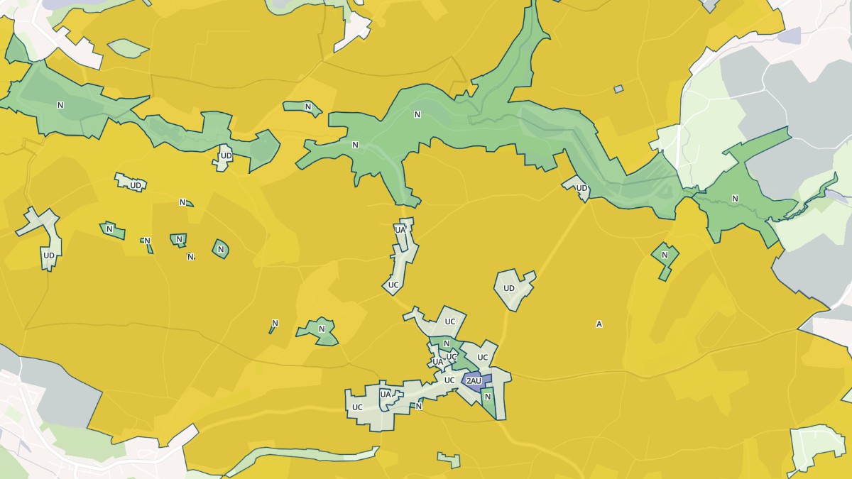 Aperçu cartographique de Sainte-Anne-sur-Gervonde, centré sur la commune