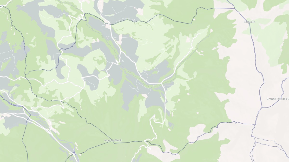 Aperçu cartographique de Saint-Baudille-et-Pipet, centré sur la commune