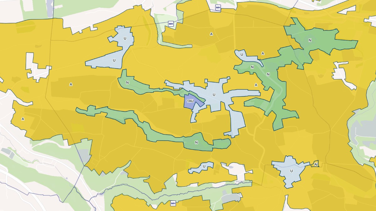 Aperçu cartographique de Sainte-Blandine, centré sur la commune