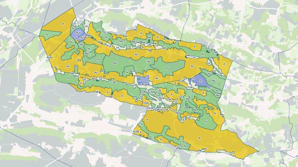 Aperçu cartographique de Saint-Chef, centré sur la commune