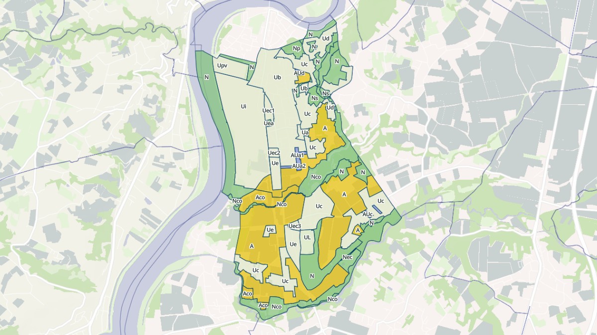 Aperçu cartographique de Saint-Clair-du-Rhône, centré sur la commune