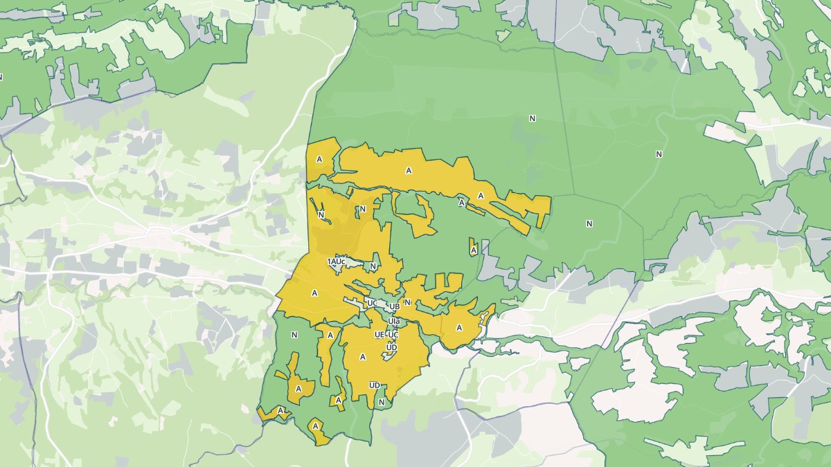 Aperçu cartographique de Saint-Clair-sur-Galaure, centré sur la commune