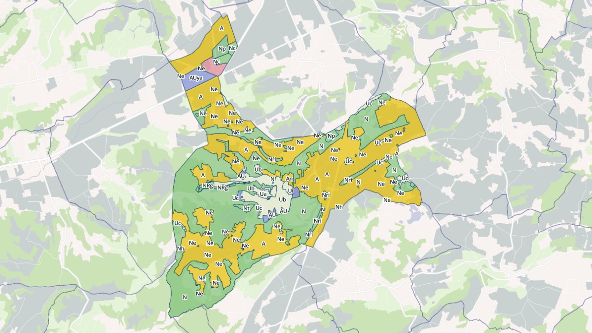 Aperçu cartographique de Saint-Georges-d'Espéranche, centré sur la commune