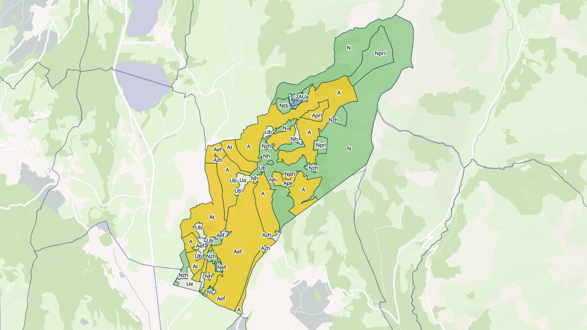 Aperçu cartographique de Saint-Honoré, centré sur la commune