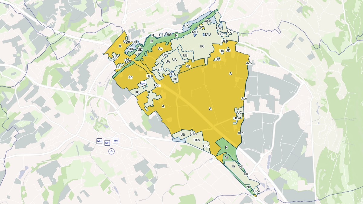 Aperçu cartographique de Saint-Jean-de-Moirans, centré sur la commune