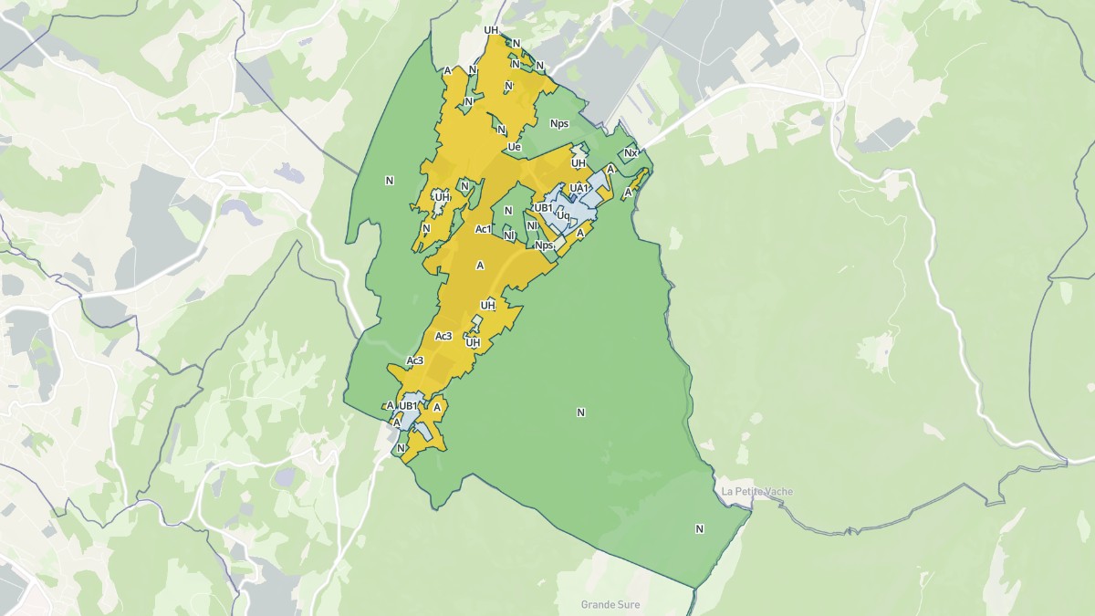 Aperçu cartographique de Saint-Joseph-de-Rivière, centré sur la commune