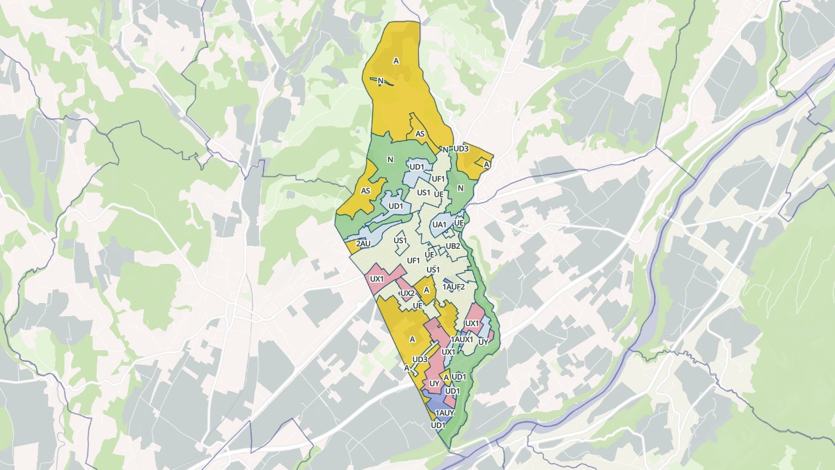 Aperçu cartographique de Saint-Marcellin, centré sur la commune