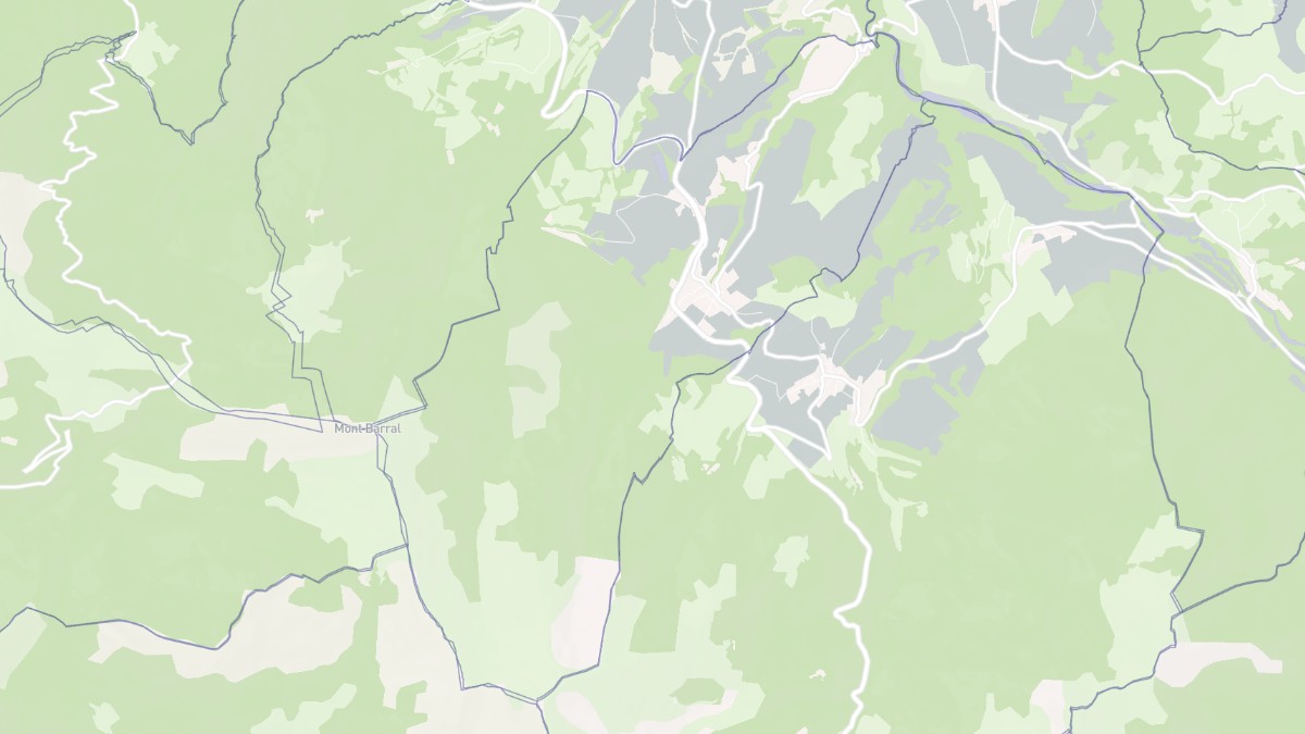 Aperçu cartographique de Saint-Maurice-en-Trièves, centré sur la commune