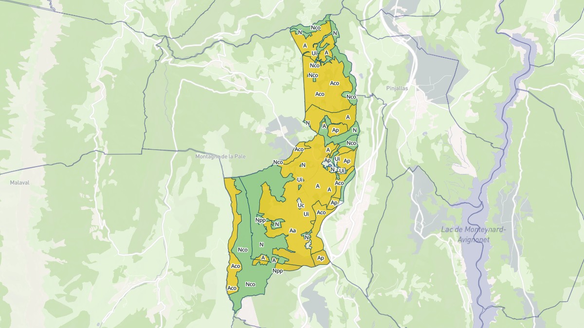 Aperçu cartographique de Saint-Paul-lès-Monestier, centré sur la commune