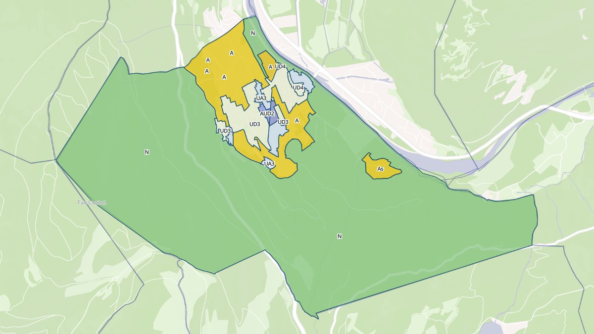 Aperçu cartographique de Saint-Pierre-de-Mésage, centré sur la commune