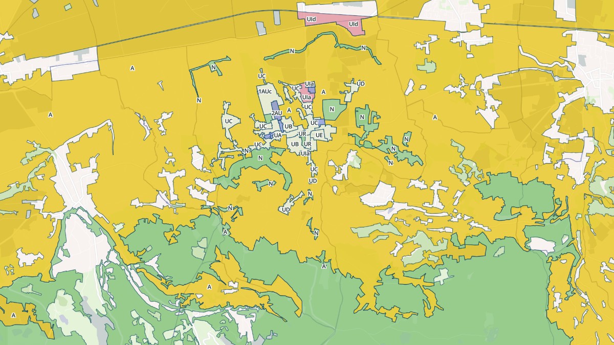 Aperçu cartographique de Saint-Siméon-de-Bressieux, centré sur la commune