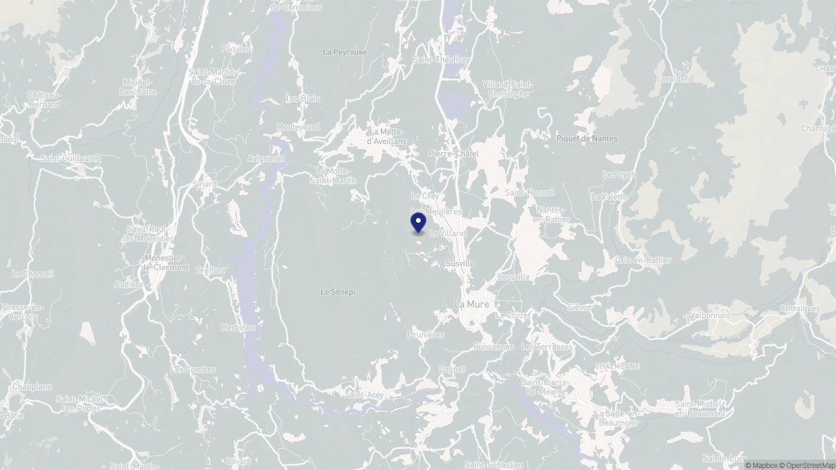 Aperçu cartographique de Susville, centré sur la commune