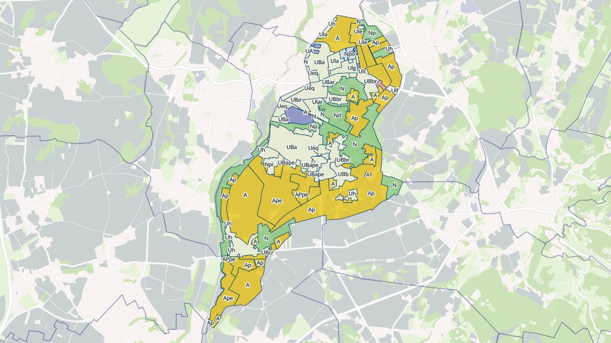 Aperçu cartographique de Tignieu-Jameyzieu, centré sur la commune