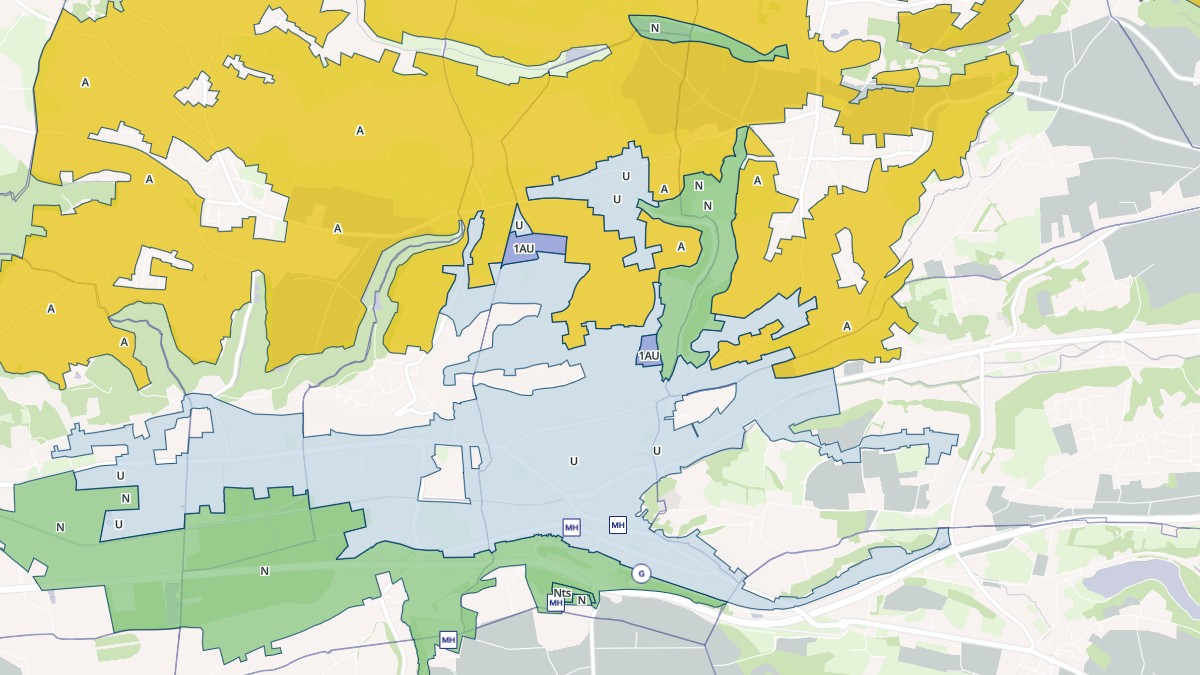 Aperçu cartographique de La Tour-du-Pin, centré sur la commune