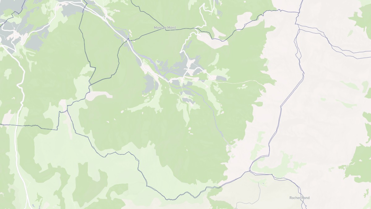 Aperçu cartographique de Tréminis, centré sur la commune