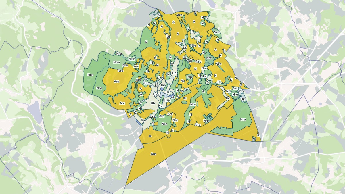 Aperçu cartographique de Trept, centré sur la commune