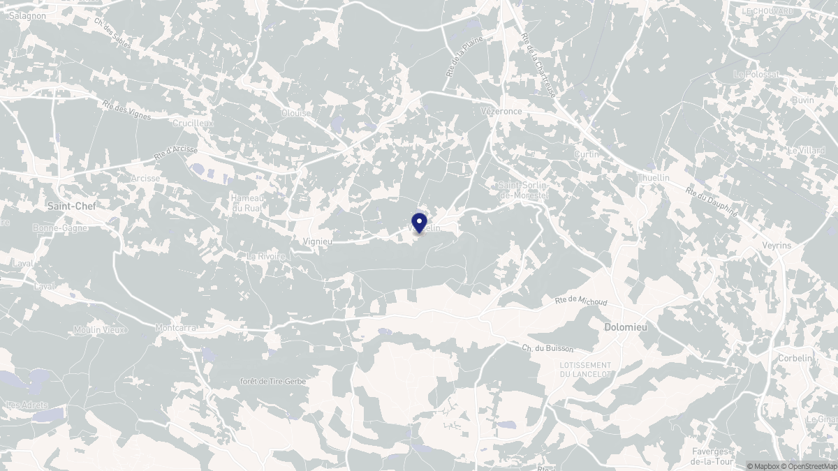 Aperçu cartographique de Vasselin, centré sur la commune