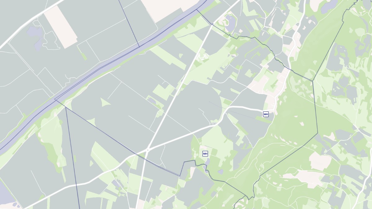 Aperçu cartographique de Vernas, centré sur la commune