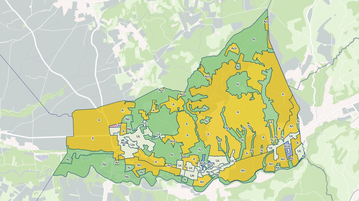 Aperçu cartographique de Vernioz, centré sur la commune