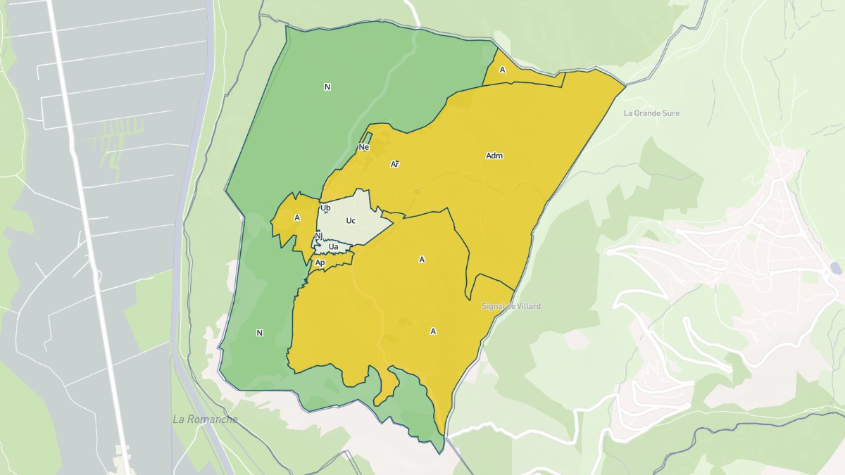 Aperçu cartographique de Villard-Reculas, centré sur la commune
