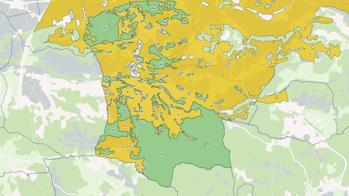 Aperçu cartographique de Villeneuve-de-Marc, centré sur la commune