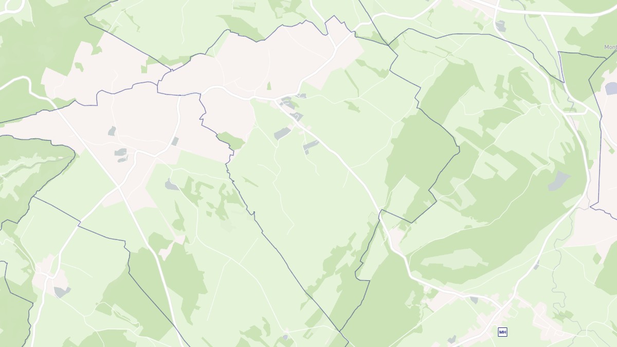 Aperçu cartographique de Abergement-lès-Thésy, centré sur la commune