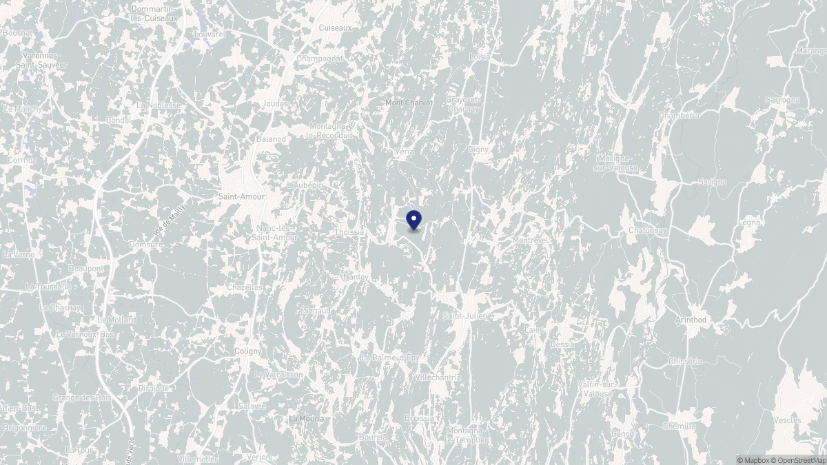 Aperçu cartographique de Andelot-Morval, centré sur la commune