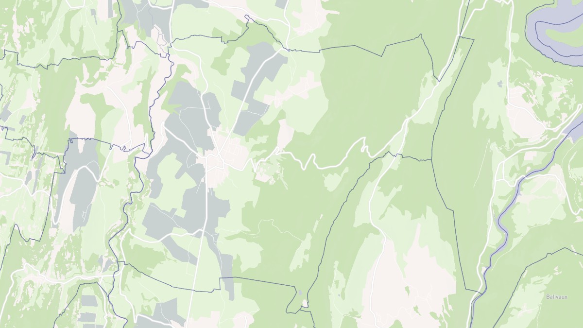 Aperçu cartographique de Arinthod, centré sur la commune