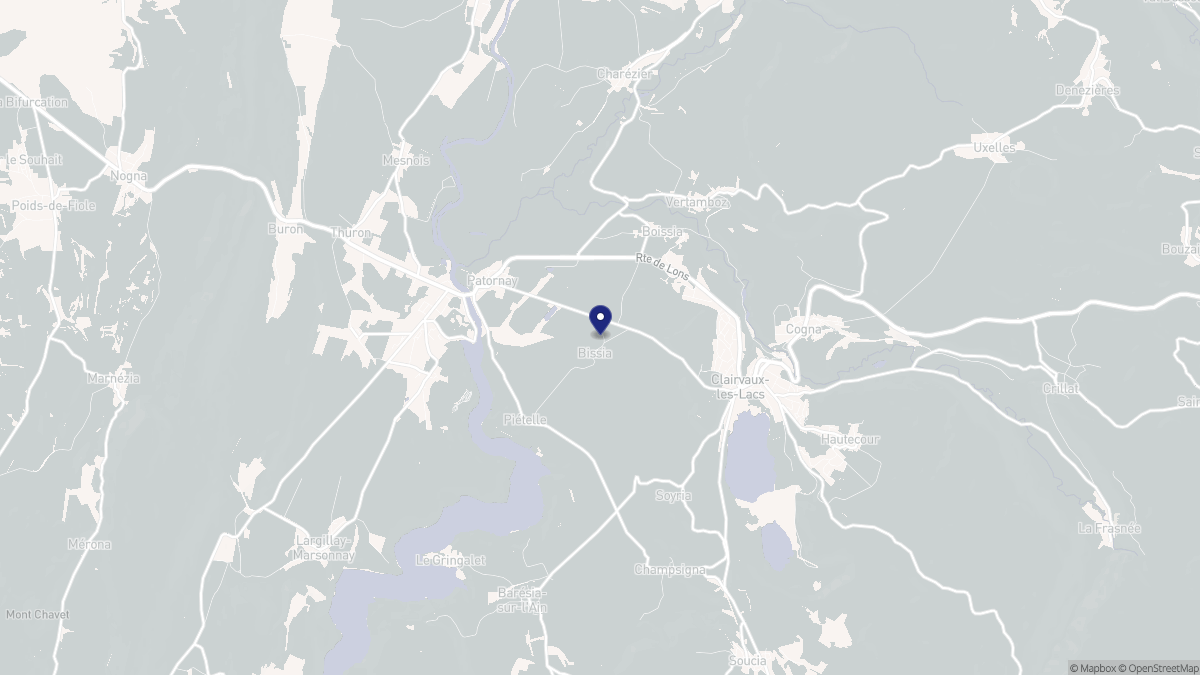 Aperçu cartographique de Boissia, centré sur la commune