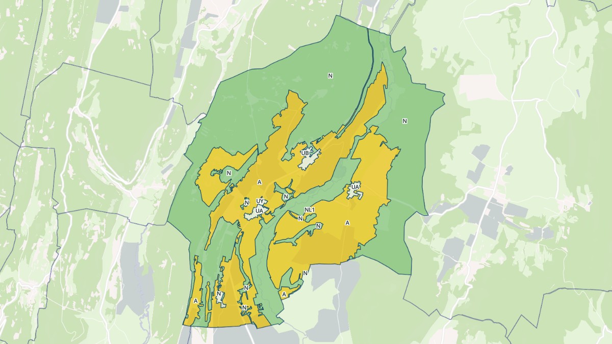 Aperçu cartographique de Chambéria, centré sur la commune