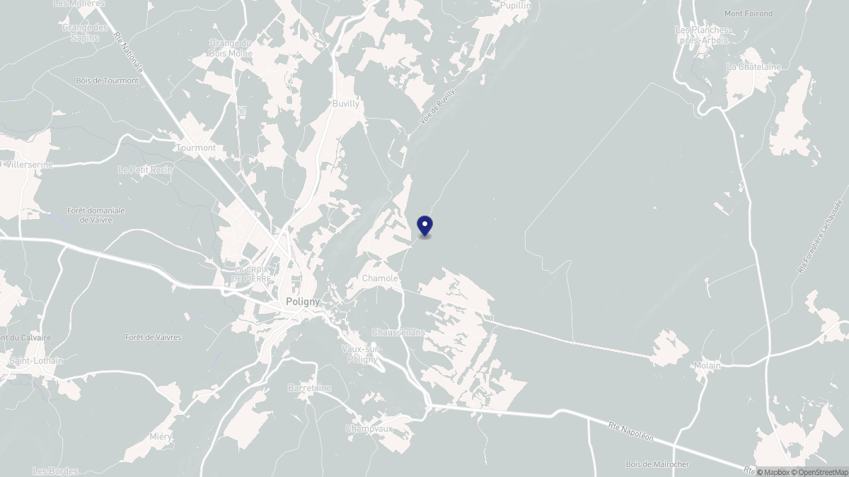 Aperçu cartographique de Chamole, centré sur la commune