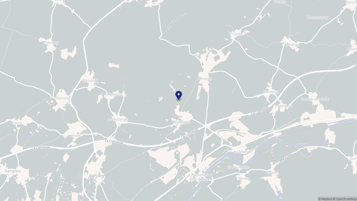 Aperçu cartographique de Châtenois, centré sur la commune