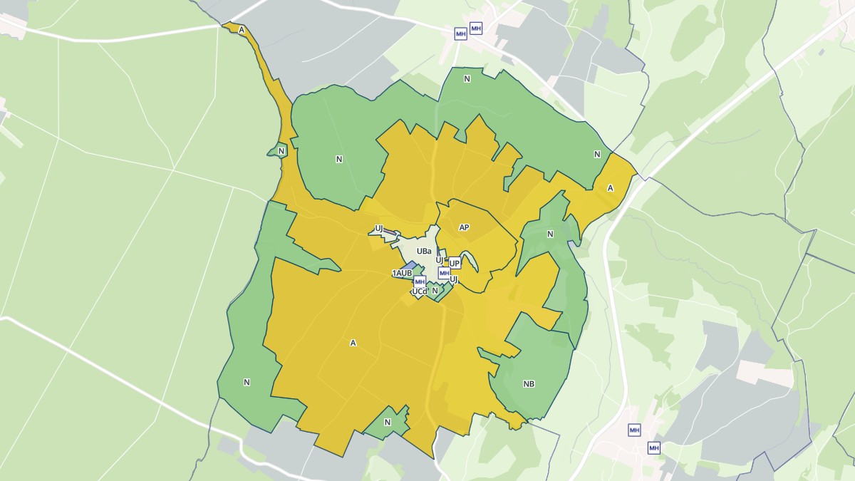 Aperçu cartographique de Chevigny, centré sur la commune