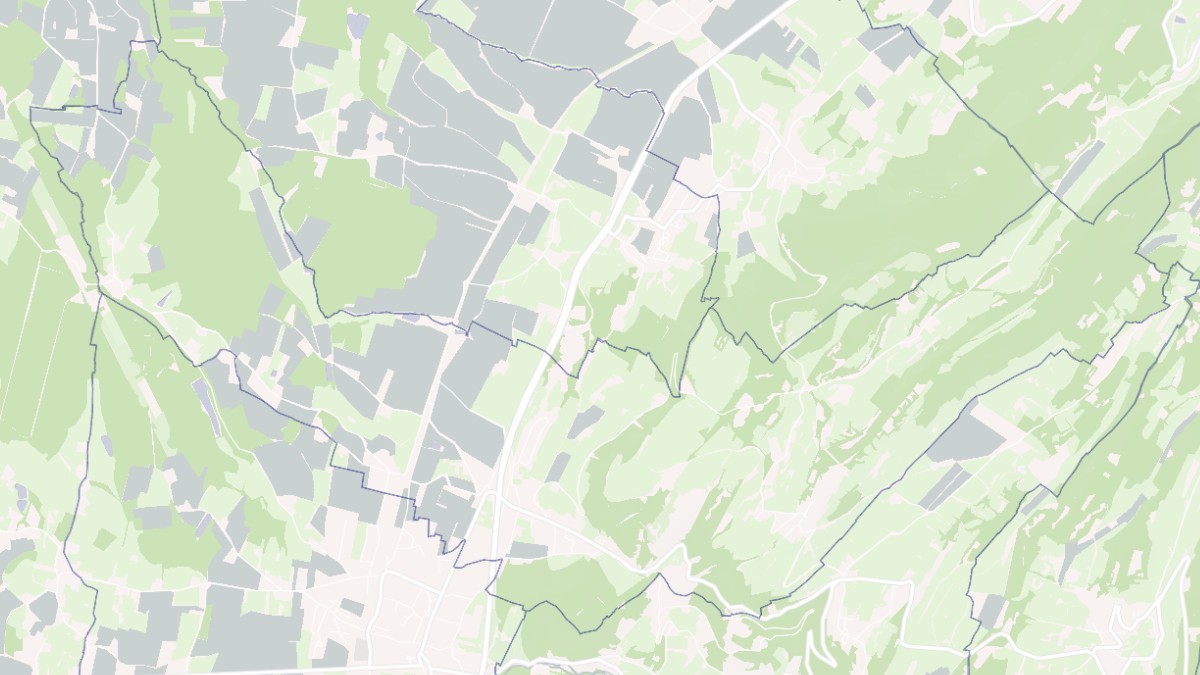 Aperçu cartographique de Cuisia, centré sur la commune